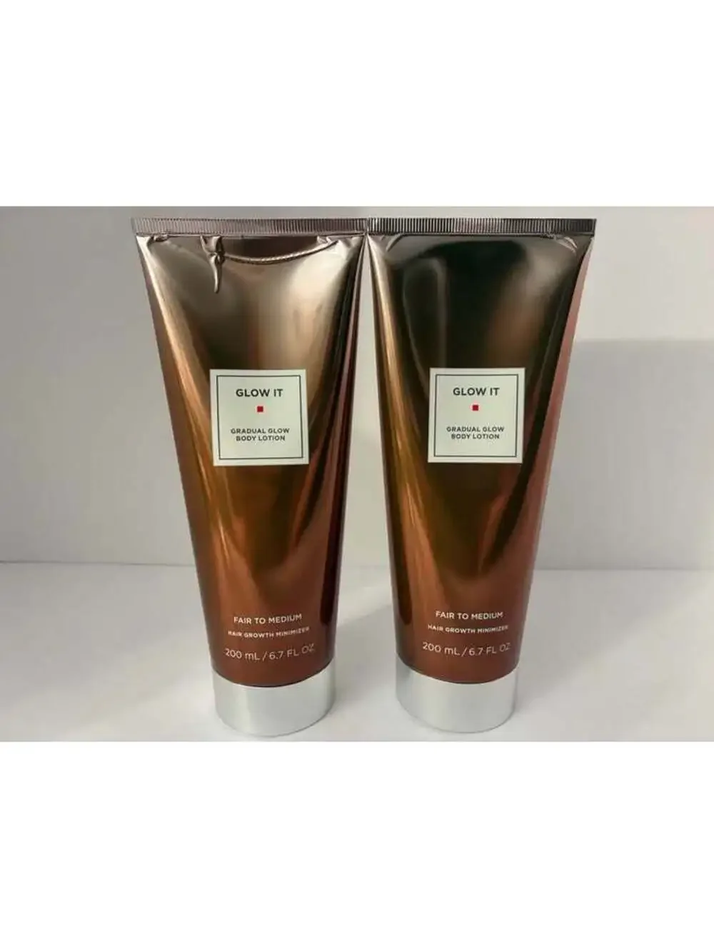 Strut 365 European Wax Center Glow It Gradual Body Lotion 2 Pack Fair to Medium
